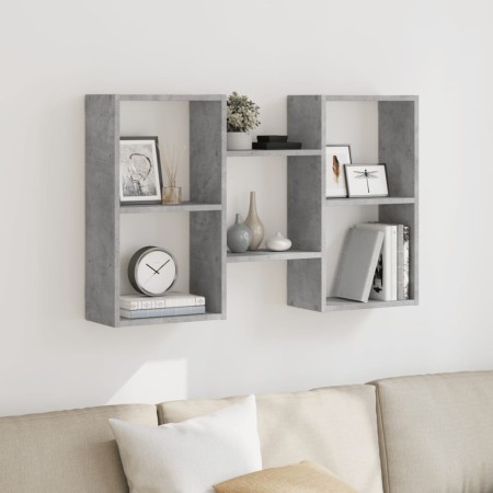 Estantería de pared madera ingeniería gris hormigón 96x18x60 cm de , Estantes y estanterías - Ref: Foro24-853230, Precio: 42,...