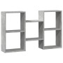 Estantería de pared madera ingeniería gris hormigón 96x18x60 cm de , Estantes y estanterías - Ref: Foro24-853230, Precio: 42,...