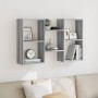 Estantería de pared madera ingeniería gris Sonoma 96x18x60 cm de , Estantes y estanterías - Ref: Foro24-853232, Precio: 41,66...