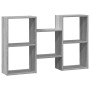 Estantería de pared madera ingeniería gris Sonoma 96x18x60 cm de , Estantes y estanterías - Ref: Foro24-853232, Precio: 41,66...