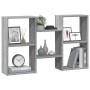 Estantería de pared madera ingeniería gris Sonoma 96x18x60 cm de , Estantes y estanterías - Ref: Foro24-853232, Precio: 41,66...