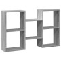 Estantería de pared madera ingeniería gris Sonoma 96x18x60 cm de , Estantes y estanterías - Ref: Foro24-853232, Precio: 41,66...