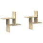Estantes pared 2 uds madera ingeniería roble Sonoma 38x12x38 cm de , Estantes y estanterías - Ref: Foro24-853247, Precio: 21,...