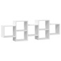 Estantería de pared madera de ingeniería blanca 129x18x42 cm de , Estantes y estanterías - Ref: Foro24-853218, Precio: 62,17 ...