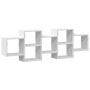 Estantería de pared madera de ingeniería blanca 129x18x42 cm de , Estantes y estanterías - Ref: Foro24-853218, Precio: 62,17 ...