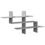 Estante pared madera ingeniería gris hormigón 124,5x18x60,5 cm de , Estantes y estanterías - Ref: Foro24-853266, Precio: 35,7...