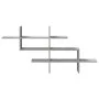 Estante pared madera ingeniería gris hormigón 124,5x18x60,5 cm de , Estantes y estanterías - Ref: Foro24-853266, Precio: 35,7...