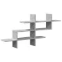 Estante pared madera ingeniería gris hormigón 124,5x18x60,5 cm de , Estantes y estanterías - Ref: Foro24-853266, Precio: 35,7...