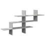 Estante pared madera ingeniería gris hormigón 124,5x18x60,5 cm de , Estantes y estanterías - Ref: Foro24-853266, Precio: 36,3...