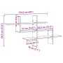 Estante pared madera ingeniería gris hormigón 124,5x18x60,5 cm de , Estantes y estanterías - Ref: Foro24-853266, Precio: 35,7...