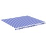 Tela de repuesto para toldo azul y blanco 4x3,5 m de vidaXL, Toldos - Ref: Foro24-311918, Precio: 54,61 €, Descuento: %