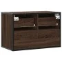 Mueble TV madera ingeniería y metal marrón roble 60x31x39,5 cm de , Muebles TV - Ref: Foro24-848913, Precio: 52,21 €, Descuen...