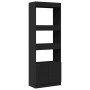 Aparador alto madera de ingeniería negro 63x33x180 cm de , Librerías y estanterías - Ref: Foro24-3309601, Precio: 93,42 €, De...