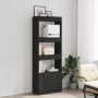 Aparador alto madera de ingeniería negro 63x33x180 cm de , Librerías y estanterías - Ref: Foro24-3309601, Precio: 93,42 €, De...