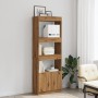 Aparador alto madera de ingeniería roble artesanal 63x33x180 cm de , Librerías y estanterías - Ref: Foro24-3309608, Precio: 1...