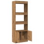 Aparador alto madera de ingeniería roble artesanal 63x33x180 cm de , Librerías y estanterías - Ref: Foro24-3309608, Precio: 1...