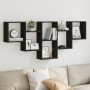 Estantería de pared madera de ingeniería negra 159x18x66 cm de , Estantes y estanterías - Ref: Foro24-853300, Precio: 52,14 €...