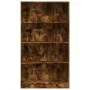 Estantería madera de ingeniería roble ahumado 80x24x143 cm de , Librerías y estanterías - Ref: Foro24-857848, Precio: 61,31 €...