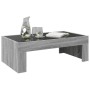 Mesa de centro con Infinity LED gris Sonoma 90x50x30 cm de , Mesas de centro - Ref: Foro24-847621, Precio: 108,71 €, Descuent...