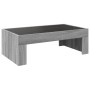 Mesa de centro con Infinity LED gris Sonoma 90x50x30 cm de , Mesas de centro - Ref: Foro24-847621, Precio: 108,71 €, Descuent...