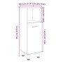 Armario de baño madera ingeniería roble Sonoma 30,5x30x95 cm de , Muebles de baño - Ref: Foro24-849630, Precio: 49,33 €, Desc...