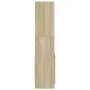 Aparador de madera de ingeniería roble Sonoma 63x33x140 cm de , Librerías y estanterías - Ref: Foro24-855108, Precio: 68,70 €...