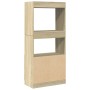 Aparador de madera de ingeniería roble Sonoma 63x33x140 cm de , Librerías y estanterías - Ref: Foro24-855108, Precio: 69,51 €...