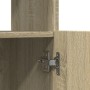 Aparador de madera de ingeniería roble Sonoma 63x33x140 cm de , Librerías y estanterías - Ref: Foro24-855108, Precio: 69,51 €...