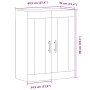 Armario de pared madera ingeniería roble artisian 69,5x34x90 cm de , Aparadores - Ref: Foro24-857313, Precio: 80,73 €, Descue...