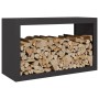 Leñero de acero negro 100x40x60 cm de , Bolsas y soportes de leña - Ref: Foro24-850982, Precio: 111,91 €, Descuento: %