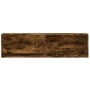 Mueble de TV de pared con luces LED roble ahumado 140x31x38 cm de , Muebles TV - Ref: Foro24-852373, Precio: 96,80 €, Descuen...