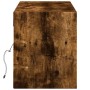 Mueble de TV de pared con luces LED roble ahumado 140x31x38 cm de , Muebles TV - Ref: Foro24-852373, Precio: 96,80 €, Descuen...