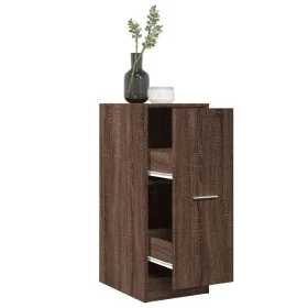 Armario botiquín madera ingeniería marrón roble 30x41x77,5 cm de , Taquillas y armarios de almacenamiento - Ref: Foro24-85515...