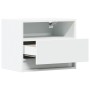 Mesita de noche de pared con luces LED blanco de , Mesitas de noche - Ref: Foro24-852061, Precio: 34,12 €, Descuento: %