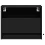 Mesita de noche de pared con luces LED negro by , Nightstands - Ref: Foro24-852063, Price: 33,69 €, Discount: %