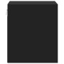 Mesita de noche de pared con luces LED negro de , Mesitas de noche - Ref: Foro24-852063, Precio: 34,12 €, Descuento: %