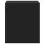 Mesita de noche de pared con luces LED negro by , Nightstands - Ref: Foro24-852063, Price: 33,69 €, Discount: %