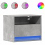 Mesitas de noche de pared con luces LED 2 uds gris hormigón de , Mesitas de noche - Ref: Foro24-852068, Precio: 58,48 €, Desc...