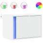 Mesita de noche de pared con luces LED blanco de , Mesitas de noche - Ref: Foro24-852089, Precio: 36,51 €, Descuento: %