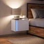 Mesita de noche de pared con luces LED blanco de , Mesitas de noche - Ref: Foro24-852089, Precio: 36,51 €, Descuento: %