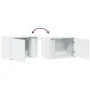 Mesita de noche de pared con luces LED blanco de , Mesitas de noche - Ref: Foro24-852089, Precio: 36,51 €, Descuento: %