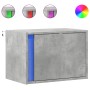 Mesitas de noche de pared con luces LED 2 uds gris hormigón de , Mesitas de noche - Ref: Foro24-852096, Precio: 60,58 €, Desc...