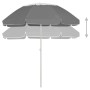 Sombrilla de playa gris antracita 300 cm de vidaXL, Sombrillas - Ref: Foro24-314718, Precio: 35,21 €, Descuento: %