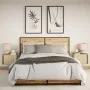 Mesitas de noche de pared con luces LED 2 unidades roble Sonoma by , Nightstands - Ref: Foro24-852094, Price: 60,67 €, Discou...