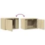 Mesitas de noche de pared con luces LED 2 unidades roble Sonoma by , Nightstands - Ref: Foro24-852094, Price: 60,67 €, Discou...