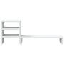 Soporte monitor organizador escritorio madera ingeniería blanco de , Bases y elevadores para ordenadores - Ref: Foro24-854733...