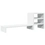 Soporte monitor organizador escritorio madera ingeniería blanco de , Bases y elevadores para ordenadores - Ref: Foro24-854733...