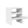 Soporte monitor organizador escritorio madera ingeniería blanco de , Bases y elevadores para ordenadores - Ref: Foro24-854733...