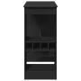 Mesa alta con estantes madera ingeniería negra 90x47,5x103,5 cm de , Mesas de cocina y de comedor - Ref: Foro24-854338, Preci...