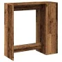 Mesa alta con estantes madera envejecida 101x40x103,5 cm de , Mesas de cocina y de comedor - Ref: Foro24-854371, Precio: 87,3...